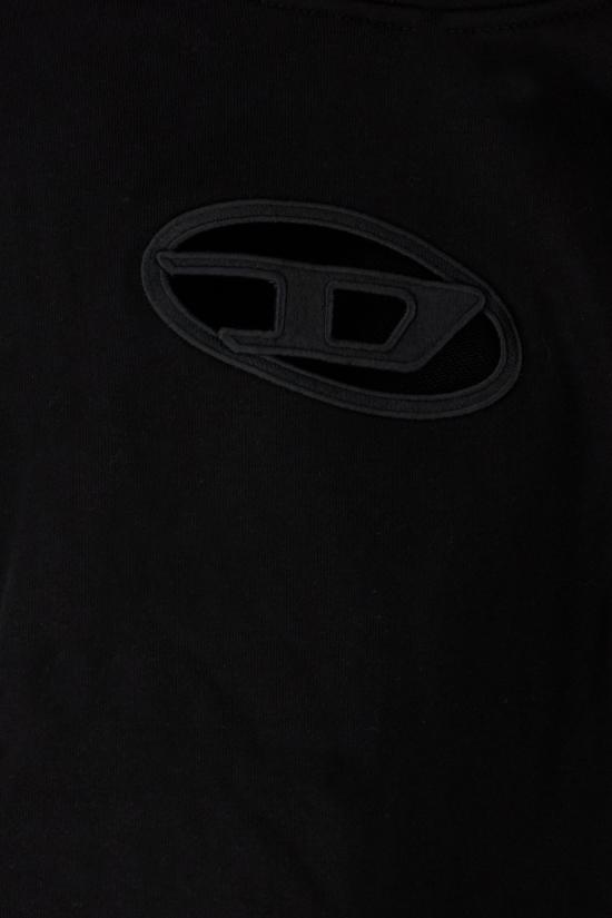 25FW 디젤 후드 티셔츠 A157140GRAC 9XX BLACK - DIESEL