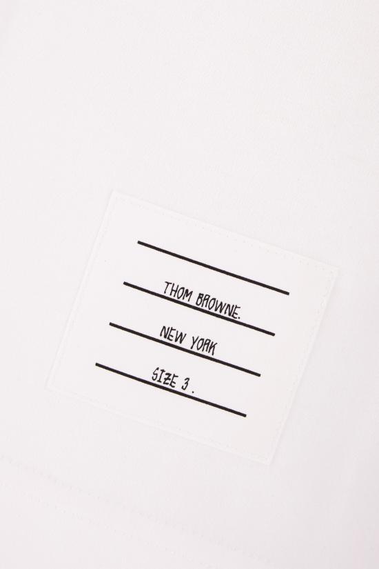 25FW 톰브라운 반팔 티셔츠 MJS288A00042 100 WHITE - THOM BROWNE