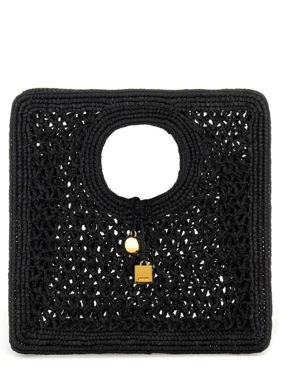 25SS 자크뮈스 SPIAGGA 스피아자 스몰 스퀘어 토트백 251BA4213219990 BLACK DOM