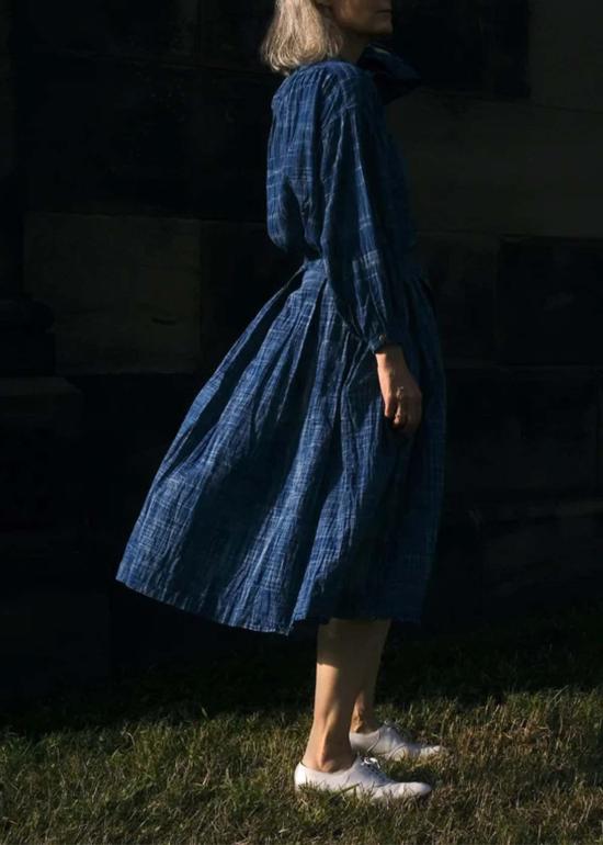  우크나투 롱 스커트 벨 스커트 인디고 - UQNATU