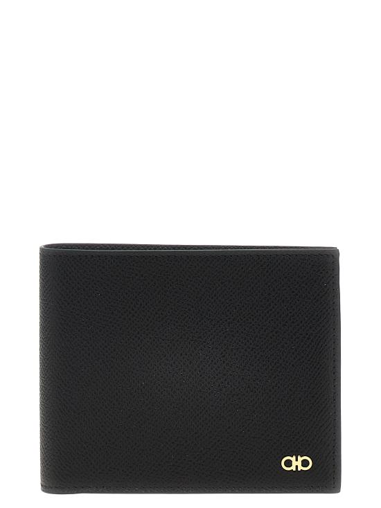 26FW 살바토레 페라가모 간치니 반지갑 775650NERO Black