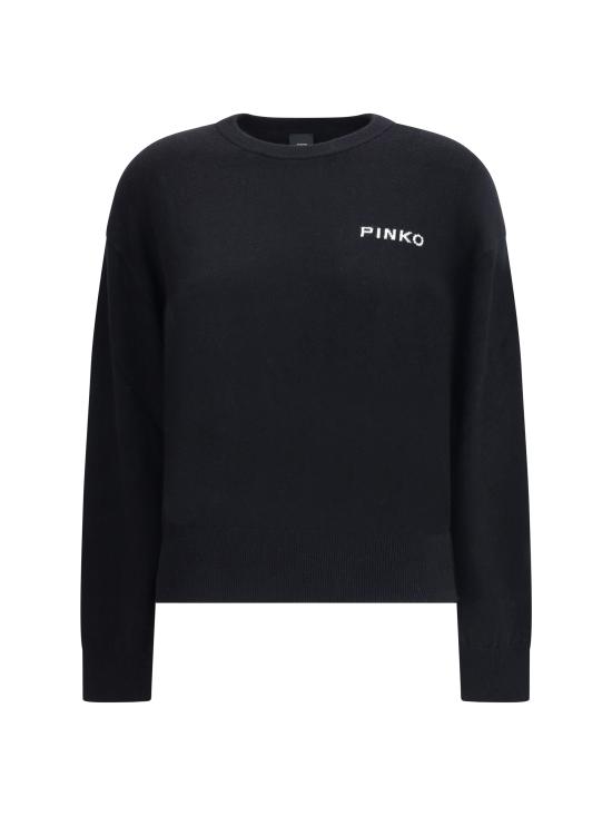 25FW 핑코 긴팔 티셔츠 105561A2SI ZZ2 BLACK