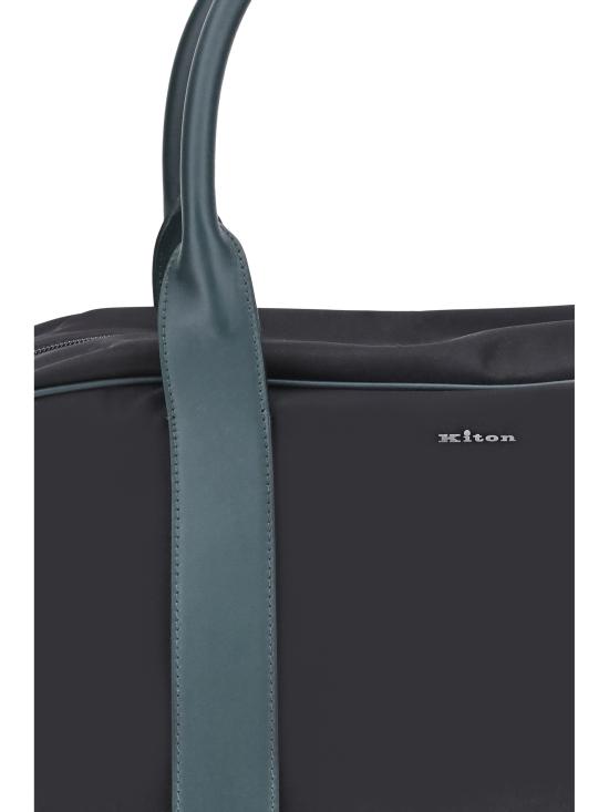 25FW 키톤 토트백 UBA0124N0127202001 NEROVERDEP GREEN - KITON