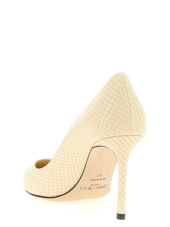 25FW 지미추 힐/펌프스 ROMY85GHFBUTTERMILK Yellow - JIMMY CHOO