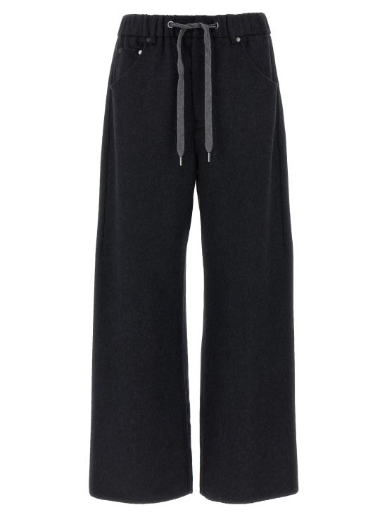 25FW 브루넬로 쿠치넬리 스트레이트 팬츠 MD565EP799C6412 Gray