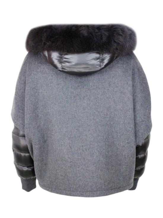 25FW 무레르 페가소 CWR 후디드 쇼트 자켓  PEGASO CWR24 GREY - MOORER