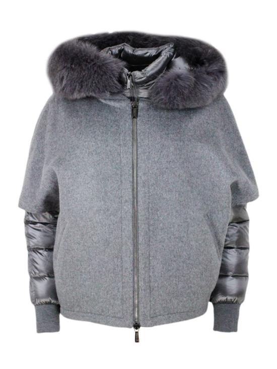 25FW 무레르 페가소 CWR 후디드 쇼트 자켓  PEGASO CWR24 GREY