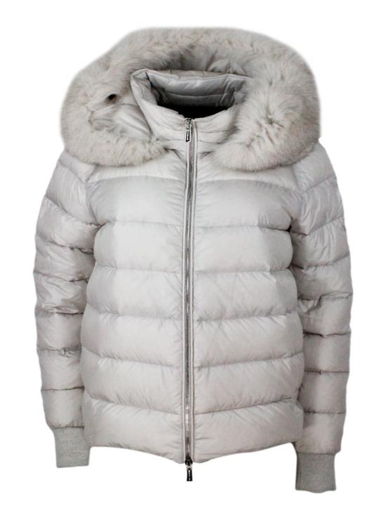 25FW 무레르 페가소 CWR 후디드 쇼트 자켓  PEGASO CWR348 MARMO - MOORER