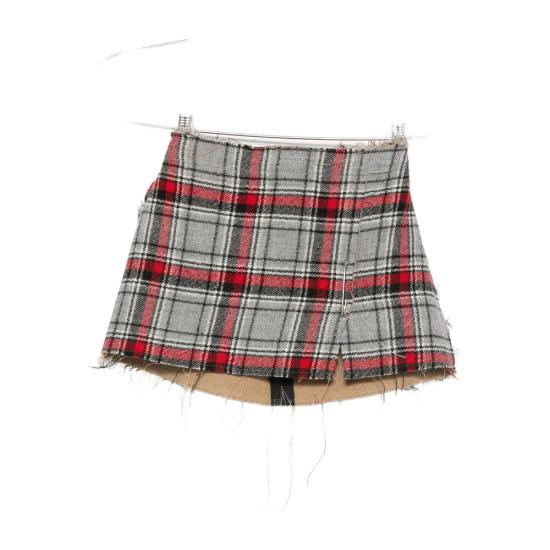 25FW 알13 스커트 R13WR470 R566A REGRE GREY RED