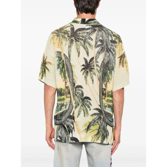 25FW 아미리 반팔 셔츠 AMKNIR1029 MULTI GREEN NEUTRALS - AMIRI