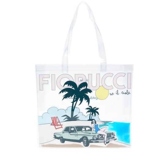 25FW 피오루찌 토트백 U01FMABA276PT MULTI WHITE BLUE - FIORUCCI