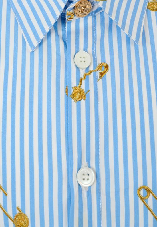 25FW [키즈] 베르사체 탑 1018255 1A14827 5UE60 LIGHT BLUE - VERSACE