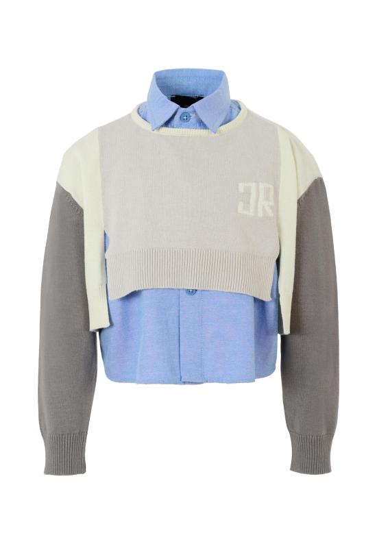 25FW [키즈] 리치몬드 니트/스웻셔츠 RGA25172MA BLUE VAPOR MULTICOLOR