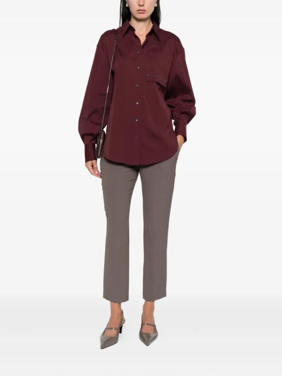 25FW 브루넬로 쿠치넬리 셔츠 M0091MY816C4242 Bordeaux - BRUNELLO CUCINELLI