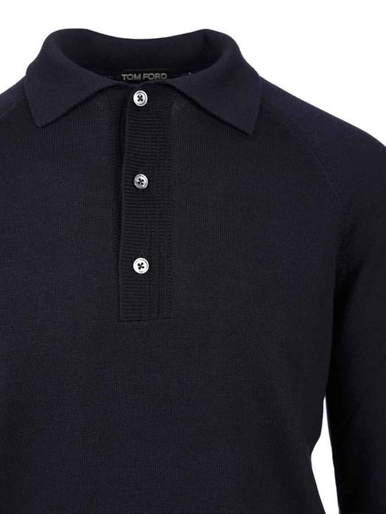 26SS 톰포드 폴로 티셔츠 KPL029YMW071S25HB800 Blue - TOMFORD