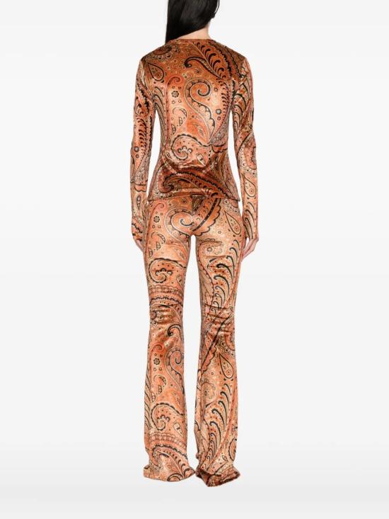 25FW 에트로 긴팔 티셔츠 WRJB0026 99IAS53X0822 Orange - ETRO