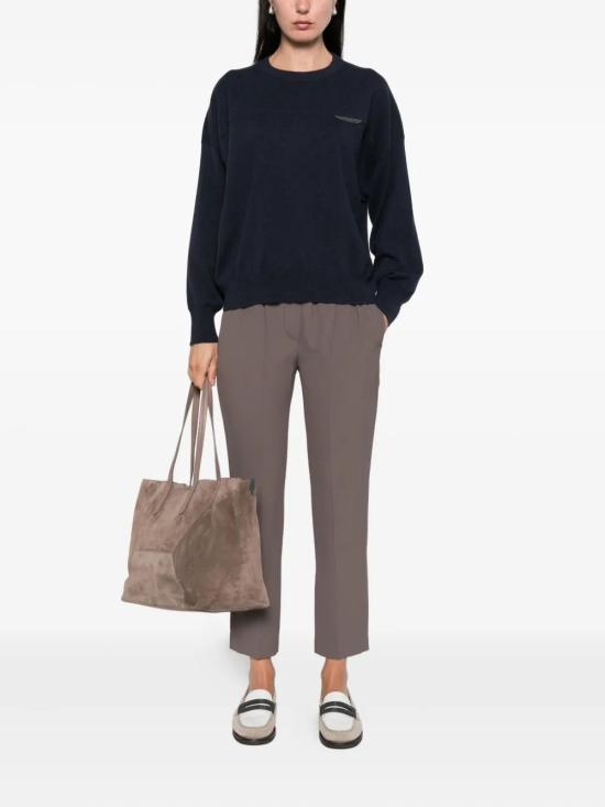 25FW 브루넬로 쿠치넬리 스웨터 M12212600C4224 Blue - BRUNELLO CUCINELLI