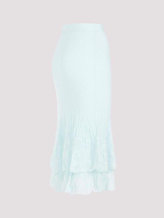  보테가베네타 미디 스커트 774713V3MM04889 Light Blue - BOTTEGA VENETA