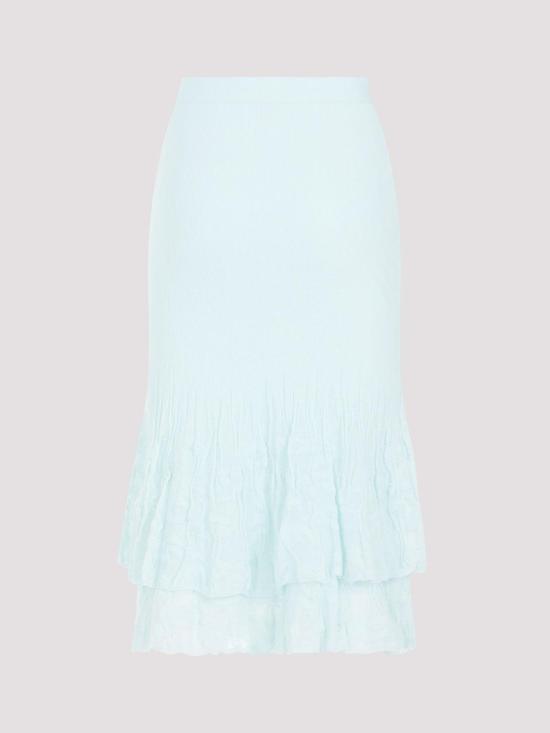  보테가베네타 미디 스커트 774713V3MM04889 Light Blue - BOTTEGA VENETA