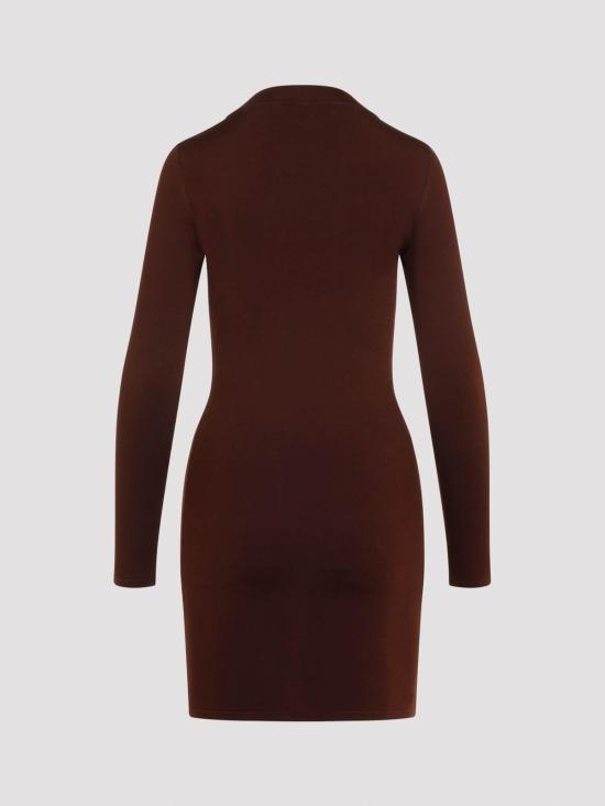 24FW 생로랑 숏 원피스 782641Y76EO2020 Dark Brown - SAINT LAURENT