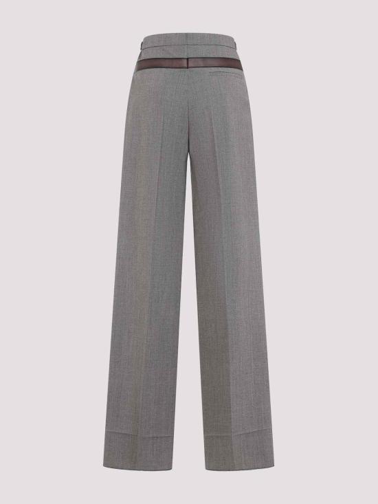 25FW 프라다 스트레이트 팬츠 P242JSOOO16NOF0572 Dark Grey - PRADA