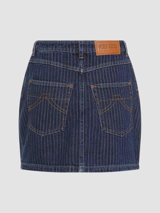 24FW 겐조 숏 스커트 FE62DJ2806F2DD Blue - KENZO