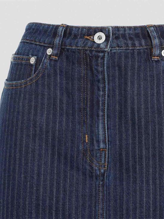 24FW 겐조 숏 스커트 FE62DJ2806F2DD Blue - KENZO