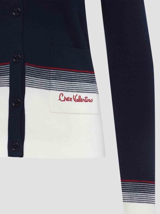  발렌티노 가라바니 가디건 7B3KA12A9GQ0W6 Dark Blue - VALENTINO GARAVANI