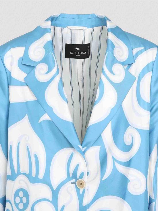 25SS 에트로 코트 WRAA067SP1C5X0888 Blue - ETRO