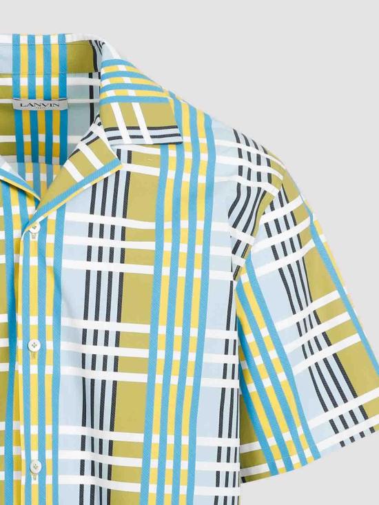  랑방 반팔 셔츠 RMSI00195908P24210 Green - LANVIN