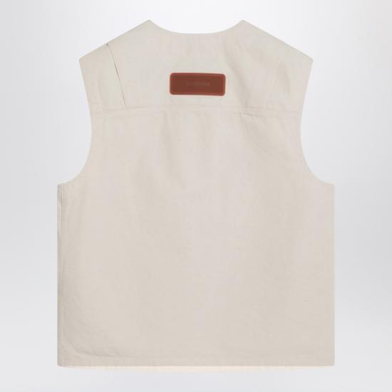 25FW 스톤 아일랜드 베스트 S15G100012S00T1 White - STONE ISLAND