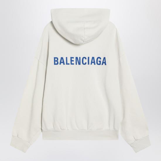 25FW 발렌시아가 후드 티셔츠 803264TSVP1 White - BALENCIAGA