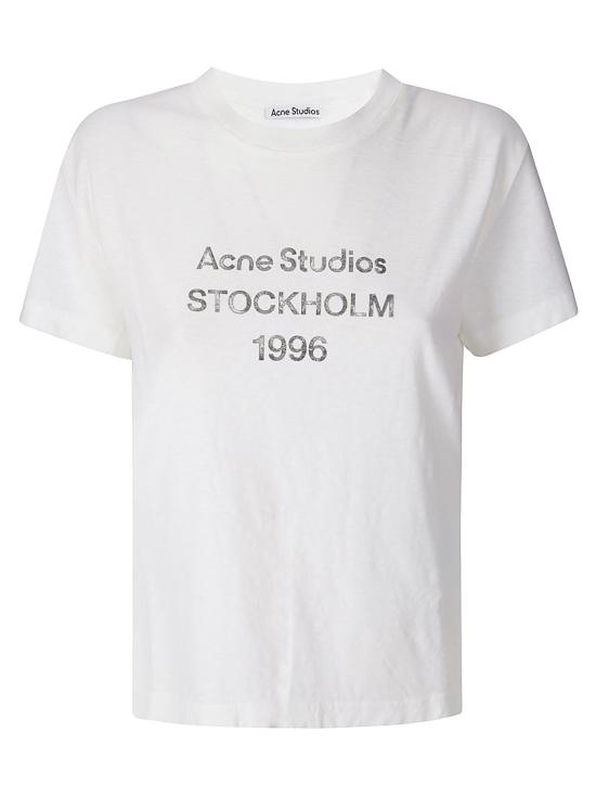 26SS 아크네 스튜디오 반팔 티셔츠 CL0397 AEG OFF WHITE