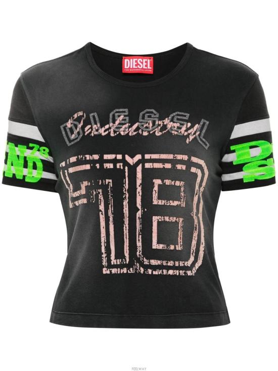  디젤 반팔 티셔츠 A132430AKAQ9XX DOM