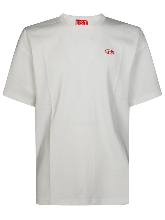 25FW 디젤 반팔 티셔츠 A185350 141 BIANCO