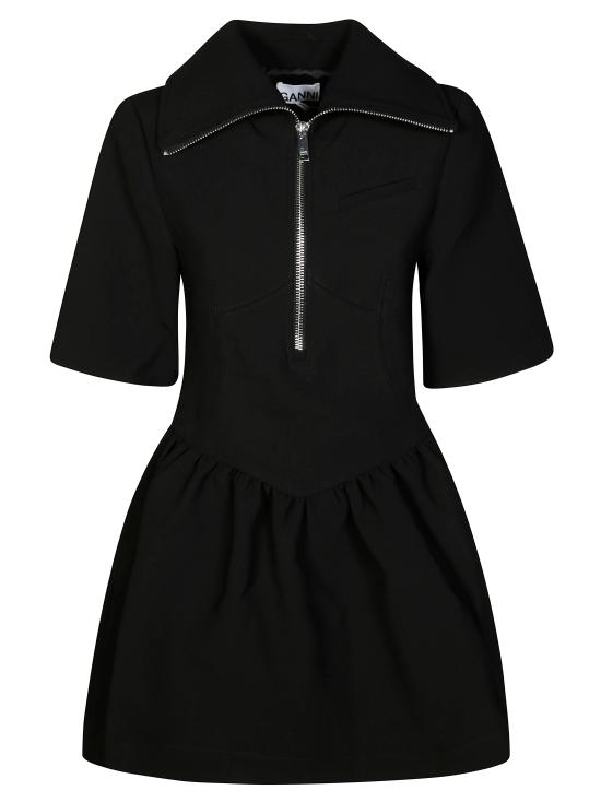 25FW 가니 숏 원피스 W0257 099 NERO