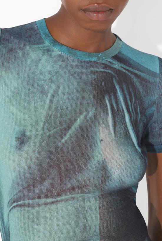 25FW 장 폴 고티에 반팔 티셔츠 25 03 W TO313 M004P 5557 Indigo vintageblue - JEAN PAUL GAULTIER