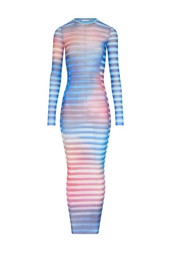 25FW 장 폴 고티에 롱 원피스 25 03 W DR030 M005P 565034 Lightblue blue peach