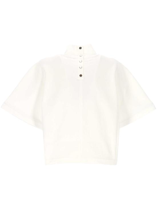 25FW 알라이아 반팔 티셔츠 AA9I0007J068B White - ALAIA