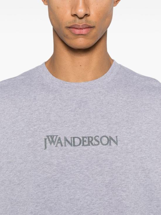 25FW JW앤더슨 반팔 티셔츠 JT0258PG1510 907 Grey - JW ANDERSON