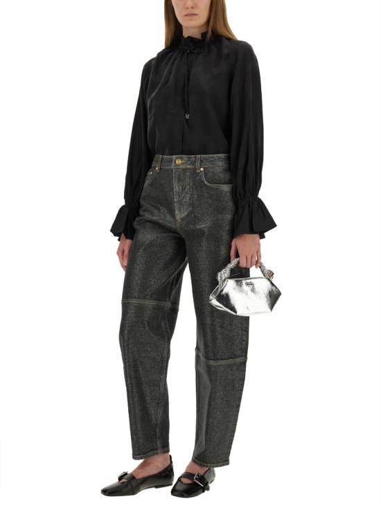 25FW 가니 셔츠 W0856 099 BLACK - GANNI