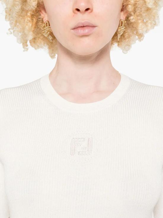  펜디 반팔 티셔츠 FZXD61 AUI4F08QQ WHITE - FENDI