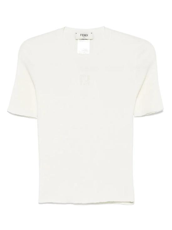  펜디 반팔 티셔츠 FZXD61 AUI4F08QQ WHITE