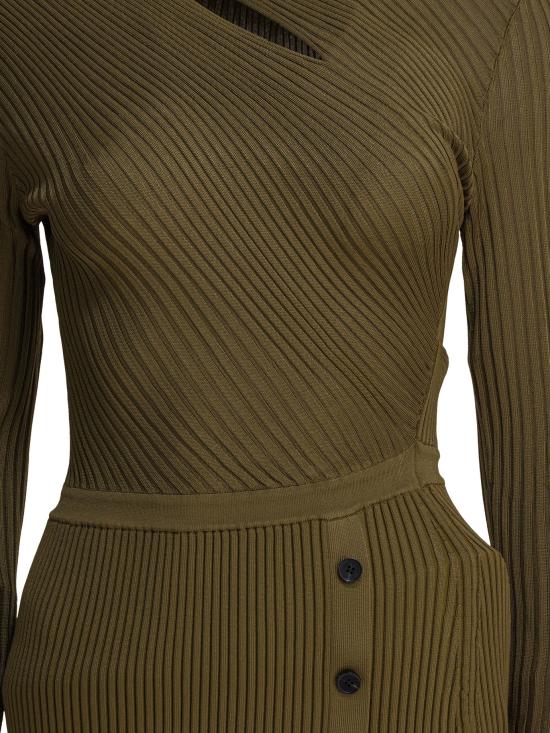 25FW 셀프 포트레이트 미디 원피스 PF25080SGGREEN - SELF PORTRAIT