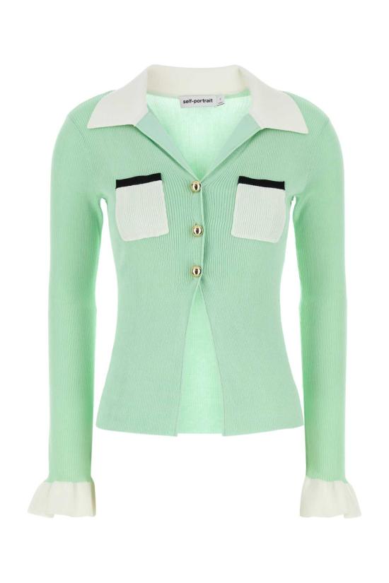 25FW 셀프 포트레이트 긴팔 티셔츠 PF25046TAGGREEN