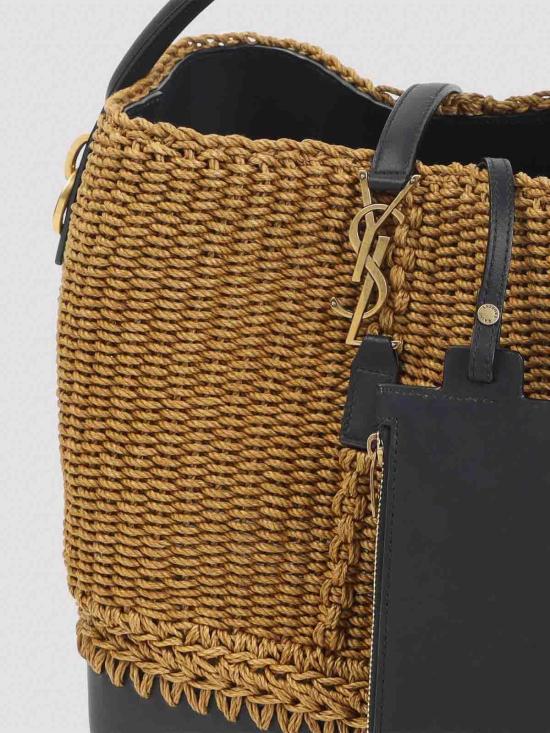 26SS 생로랑 르 37 로프 앤 레더 버킷백 773991FAEBN2220 Beige - SAINT LAURENT
