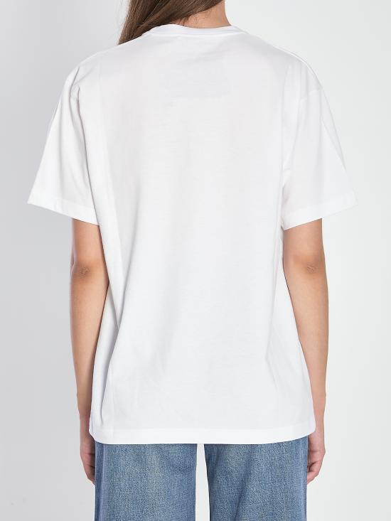 25FW 구찌 로고 코튼 저지 반팔 티셔츠 837959 WHITE - GUCCI