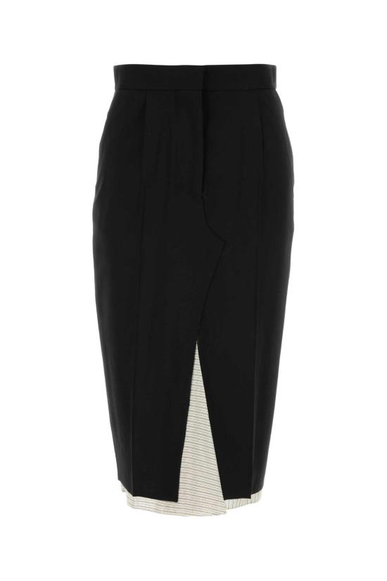 25FW 마르니 스커트 GOMA0767U0TW839 00N99 Black