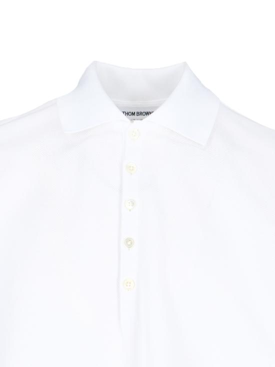 25FW 톰브라운 폴로 티셔츠 MJP042A 00050 100 White - THOM BROWNE