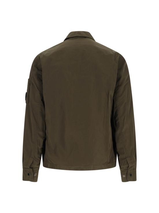 25FW 씨피 컴퍼니 크롬 R 렌즈 오버셔츠 19CMOS089A005904G 683 Green - C.P. COMPANY